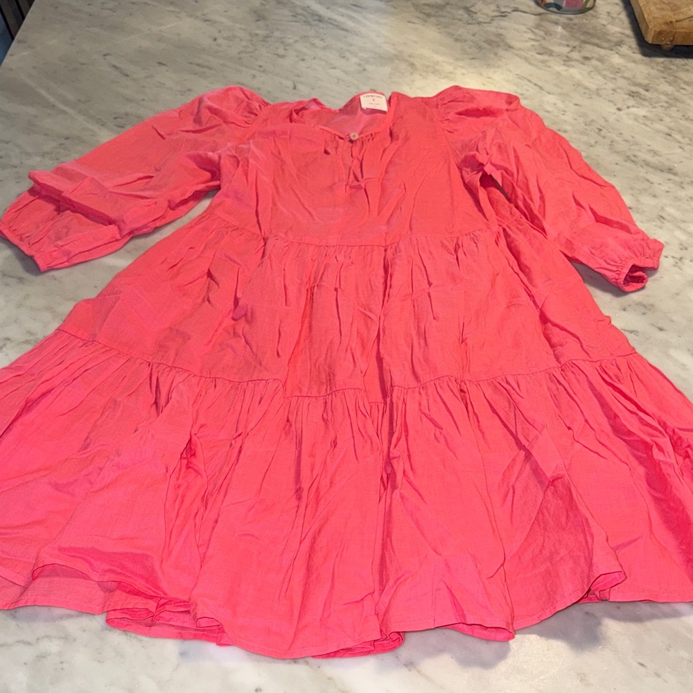 Crewcuts Vibrant Pink Casual Kids Dress